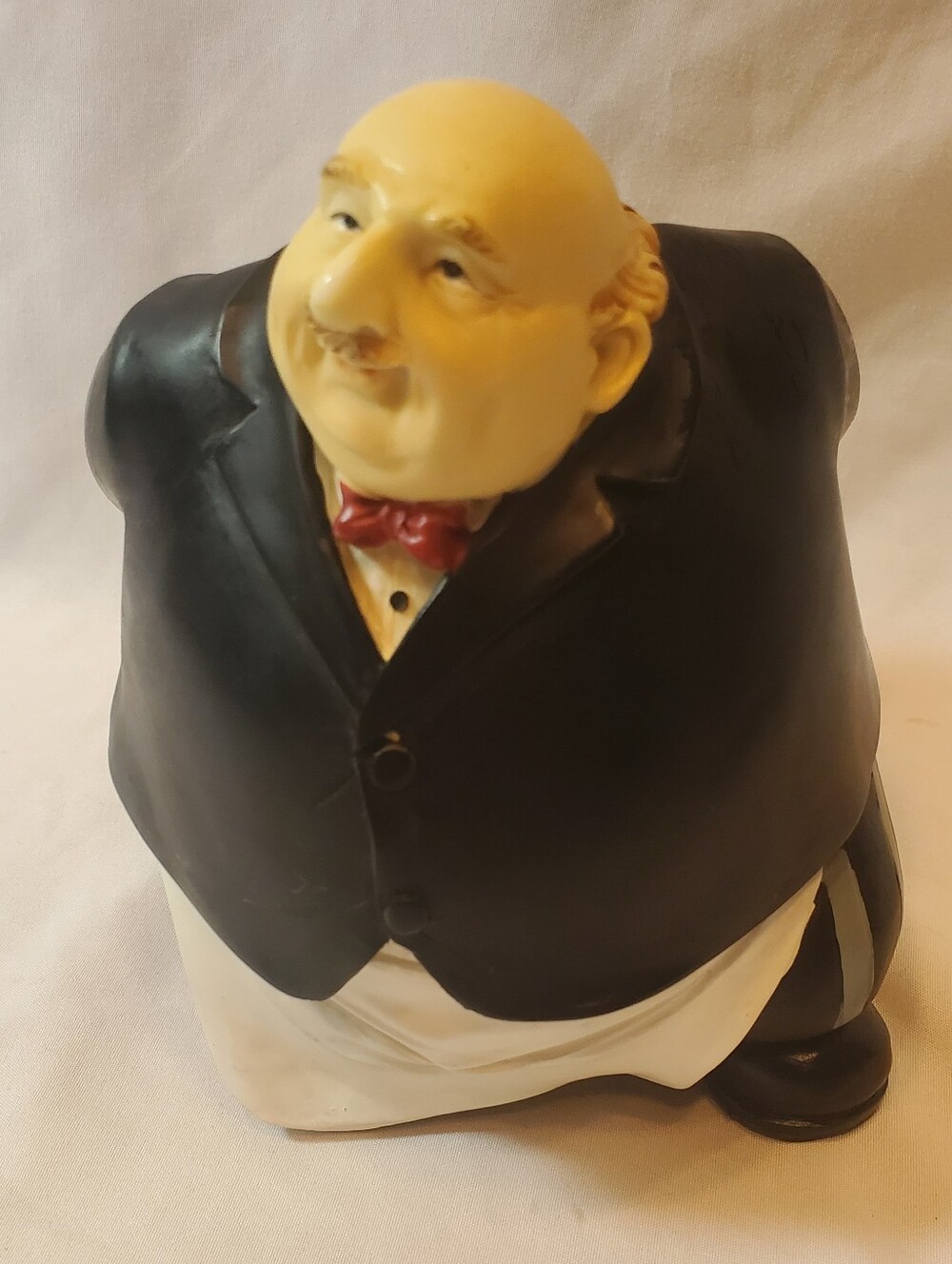 Young's Resin Vtg Italian/French Chef Butler Wine Caddy Holder EUC